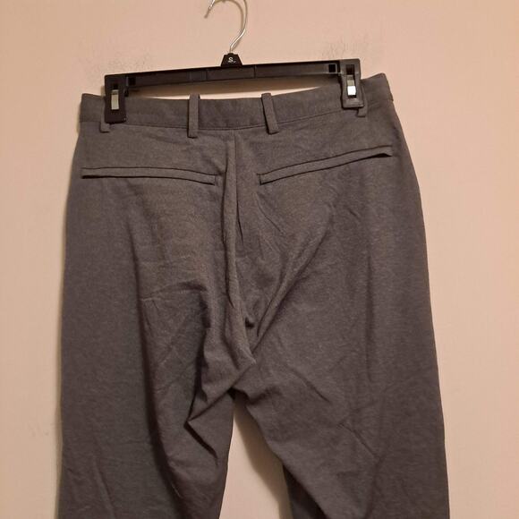 Uniqlo Ezy Ankle Pants Ultra Stretch Dry-Ex Straight Leg Gray Mens Size Small - Picture 7 of 15